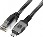 Techly USB-C RJ-45 kaabel 3m must (ICOC U3C-RJ45-030)
