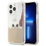 Karl Lagerfeld KLHCP13XPABGNU iPhone 13Pro Max 6,7" roosa/punane PEEK A BOO Liquid Glitter