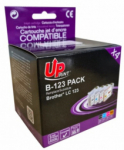 UPrint Tintes krtrids Brother LC123 Multipaka