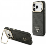 GUESS Etui 4G PU Triangle Logo AND Stand iPhone 17 Pro must kollane