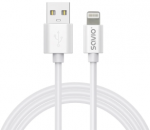 Savio USB-A kabel 1 m, valge, 2.4A