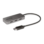StarTech.com 3-porti MST-hub - DisplayPort kuni 3x HDMI, kolm 4K 60Hz monitorit, DP 1.4 mitme monitori videoadapter, 1 jalga (30 cm) sisseehitatud kabel, USB-toitlustusega, ainult Windowsile