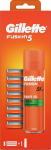 Gillette Fusion5 kapslid, 8 tk + Fusion geel 200 ml