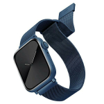 uniq Pasek Dante Apple Watch Series 1/2/3/4/4/5/6/7/8/9/SE/SE2 38/40/41mm roostevabast terasest niebieski/kobalt sinine