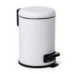 Pedal Bucket 3L Nordic stainless steel|white