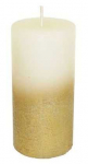 PROVENCE Candle Rustik Gold 6x12cm