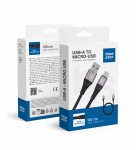 USB kaabel A-tpi Micro USB-le, Blue Star 2A, punutud, 1,2 m, must TFK-DC-003