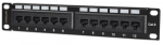 Intellinet Patch Panel, Cat6, 10, UTP, 1U, 12-Port, Black