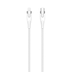 Gear Kevlar-kaabel PRO USB-C Lightning 1,5m Kevlar-kaabel metallkorpusega Valge