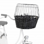 Trixie Bicycle basket with lattice, 50 41 35 cm, black