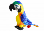 LEAN Toys Plush Yellow Parrot Mascot 20 cm