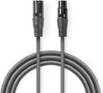 Nedis Kabel XLR M - XLR F 3m