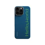 PITAKA Tactile Woven Case, Hello World - iPhone 16 Pro