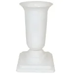 FORM PLASTIC Puccia vaas alustel, Dam on valge
