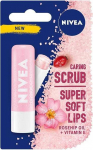 Nivea Caring Scrub Super Soft Lips nurturing lip scrub in a stick