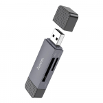 Kaardi lugeja SD / TF Hoco USB A / USB C 2.0 metallhall