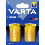 VARTA aluseline patarei R20 (tp D) Longlife, 2 tk (paberist sisepadjaga)