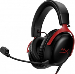 HyperX Cloud III Gaming Headset, Black/Red