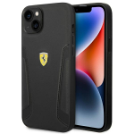 FERRARI FEHCP14MRBUK iPhone 14 Plus / 15 Plus 6.7" tarny/must kvakaaneline nahast trki kljed