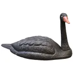 BESK Aiajuhtimiseks meldud decoratiivt Swan 88x36x43cm, must