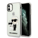 Karl Lagerfeld IML Glitter Karl ja Choupette iPhone 11 NFT puhvend Transparent
