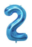 Riff 1m Folio Balloon Number 2 Glossy Blue