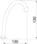 Rubineta Kgikraani otsik J D18 krgus 130 mm