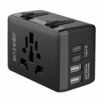 BlitzWolf BW-TA1 4-in-1 reisisadapter 2xUSB + C + PD 20W
