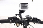 Xrec Bicycle Mount for Cameras Gopro Hero 4 3+ 3 2 1 + 3D Arm/Joints