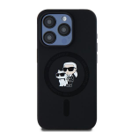 Karl Lagerfeld KLHMP13LSCMKCRHK iPhone 13 Pro | 13 6.1" czarny|black hardcase Silicone Karl AND Choupette MagSafe