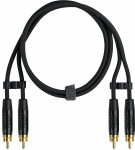 Fuj:tech 2 x RCA-hendust 2 x RCA-hendust, 5 meetri pikkune, must audiokaabel (2x RCA - 2x RCA, 5 m, black)