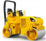 BRUDER CAT Tandem-Vibrationswalze (gelb/schwarz)