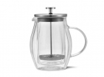 Fissman Coffe pot 1000ml double glass
