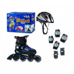 Fila Rulluisud lastele J-ONE COMBO 3 SET (L36-40), must-sinine-punane