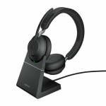 Jabra Headset Evolve2 65 UC Duo, sisaldab Link 380c AND Ladesta