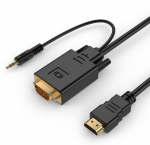 Gembird Adapter HDMI - VGA mini Jack 1,8 m must