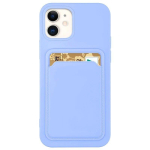 Hurtel Card Case Silicone Wallet Wallet With Card Slot Documents For Samsung Galaxy A42 5G Purple