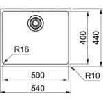 Sink FRANKE MARIS MRX 210-50 TL, 127.0531.810