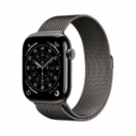 APPLE Watch Series 11 GPS + Mobiilside 46mm Halli Titanium Korpus Halli Milanese Silmusega - M/L