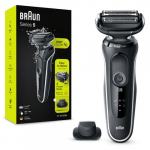 BRAUN Sarja 5 51-W1200s Foil shaver Trimmer Must, Valge