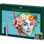 Faber-Castell Polychromos AND Pitt Graphite Matt komplekt, mitmevrviline, 21 tk