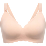 Momcozy YN46 (L) | Sujuv lillemustriga push-up imetamis bra | Beigepatruniline lillemuster