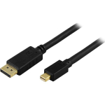 Mercodan Mini DisplayPorti kabel, 4,5 m, must, DisplayPort: isas -