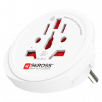 Skross 1500211-E pistikuadapter, F-tp, universaalne, valge