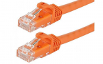 Mercodan Patchkabel KAT6 UTP, Orange, 15m, Halogenfri, 2x4xAWG24