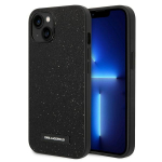Karl Lagerfeld KLHCP14MG2ELK iPhone 14 Plus / 15 Plus 6.7" kvakott tarna/must glitter logo plaat
