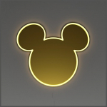 YELLOWPOP Neon Disney Mickey Mirror zoty