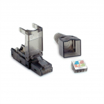 Value Wire Connector Rj45 Black, Transparent