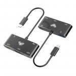 Aula OT-9573S 5in1 USB-C-st HDMI 4K 30Hz / VGA monitori / USB 3.0 / Audio 3,5mm / PD laadimise jaotur