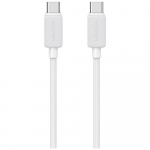 USAMS KY seeria US-SJ691 60W USB-C USB-C kaabel, 1m, valge